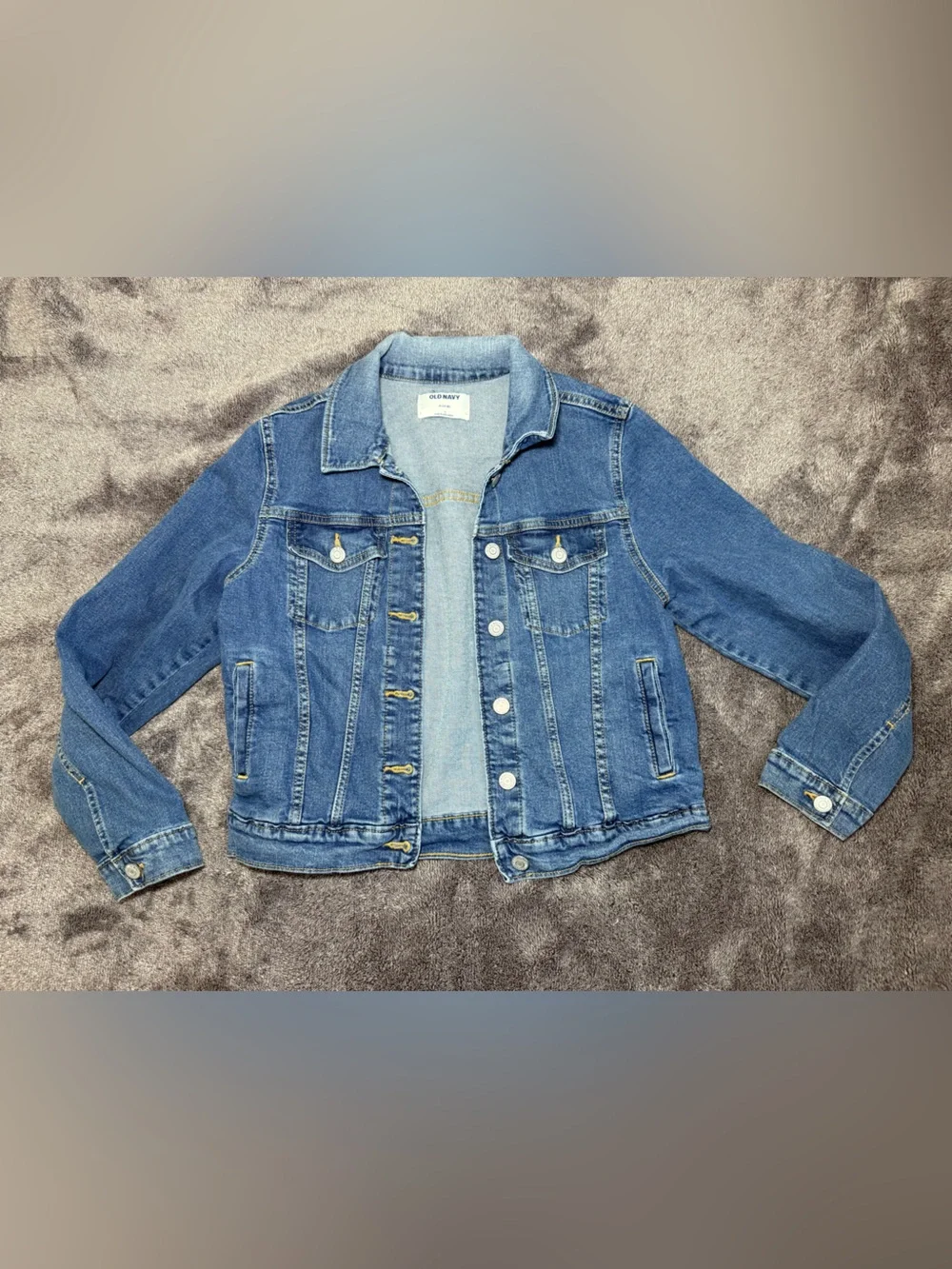 Old Navy Blue Kids Denim Jacket - Button-Front Jean Jacket